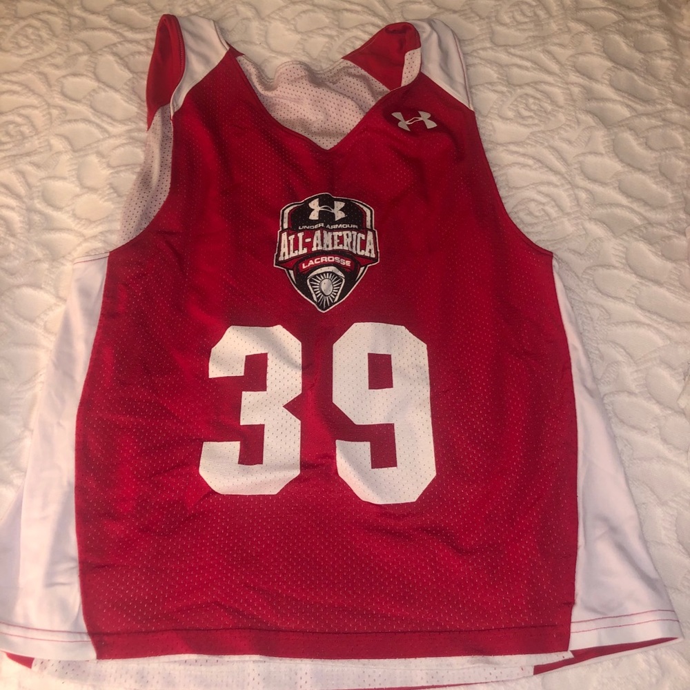 Reversible Under Armour All America Lax Pinnie